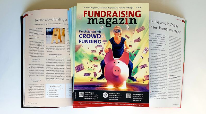 Fundraising-Magazin 02-2023 zum Thema Crowdfunding