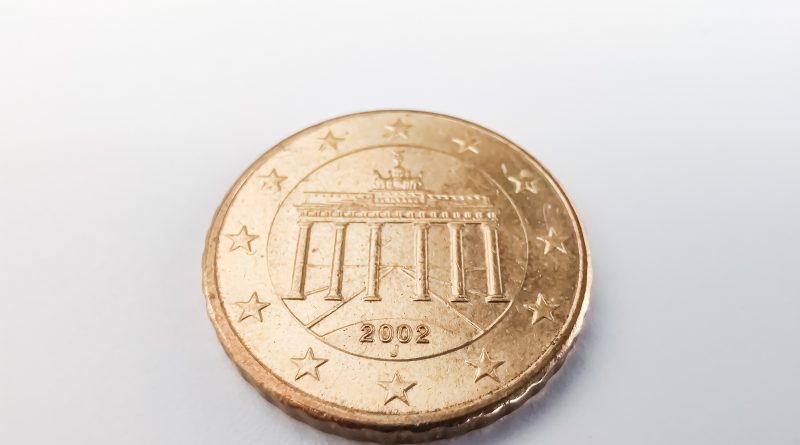 Zehn-Cent-Münze mit Brandenburger Tor